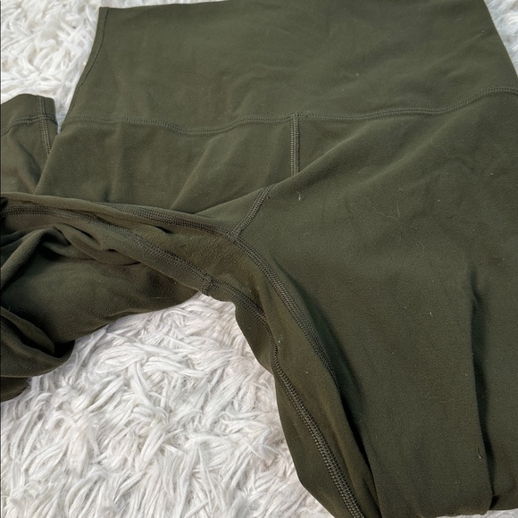 Lululemon Align Crop *21" Dark Olive - Picture 2 of 5